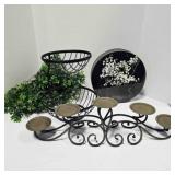 Metal Dï¿½cor, Candle Holder Round Wall Dï¿½cor