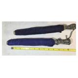 2 portable umbrellas w/ornate silver tone handles