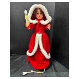 Christmas Doll 25" tall Animated & lights up-works