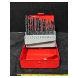 Set of drill bits, 1/2" - 1/16", new condition