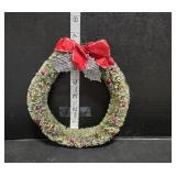 6ï¿½"Bottle Brush Vintage Wreath Mercury glass