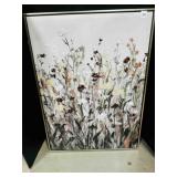 Floral Wall Picture Metal Frame 22"x30"