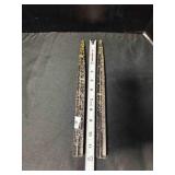Lucite Confetti 12" Candles-Retro Mid Century MCM