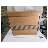 2 waxed cardboard poultry boxes w/lids
