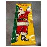 Paper Poster for Door-Santa Waving 74"x31"