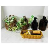 Bathroom Dï¿½cor, Baskets, Soap Dispenser-plastic
