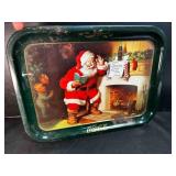Coca Cola Tray "Santa by the Fireplace" had some
