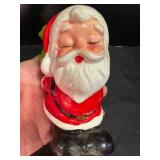 Santa Claus w/sack for Votive Candle Made In