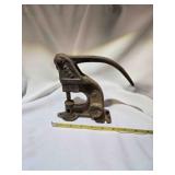 Vintage cast iron riveting machine