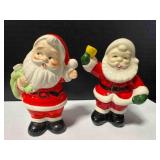 Santa Salt & Pepper Shakers---may not match
