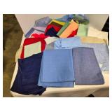 Basket of quilting fabric pieces