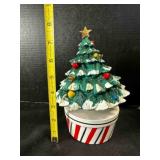 Lefton Ceramic Christmas Tree Music box-plays