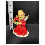 Napcoware Christmas Angel w/wreath 4"tall