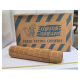 Lightweight bamboo curtain & poultry box w/lid