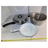 Aluminum Angel food cake pan, egg poacher, pan