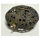 Antique Victorian Chatelaine Filigree Metal