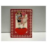 Fold Out Vintage Valentine Card