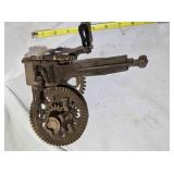 Vintage hand-crank apple peeler, 8" tall