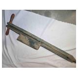 Vintage hand-held corn planter, 33" long