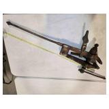 Antique blacksmith post leg vise