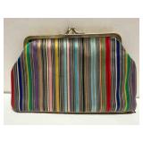 Ladies Vintage Cosmetic Purse-snap & zip Bottom