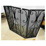 Folding Metal Fire Place Screen 50"x31"