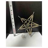 Antique Mercury Glass Beads Star Tree Topper