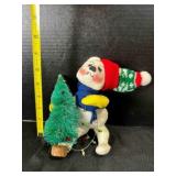 Annalee Mobiltee Snow Bear doll, w/tree no date