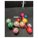 12 Antique Mercury Christmas Glass Ornament-