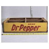 Vintage wooden Dr. Pepper Okla. City Okla crate