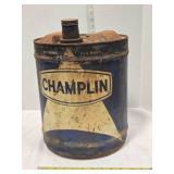 Vintage Champlin 5 gallon oil can