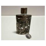 Antique Sterling Silver Ornate Perfume Bottle