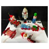 7 Wood Christmas Ornaments-Japan & Taiwan