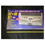 45 piece Tap & Die set, heavy duty alloy steel