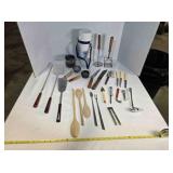 Kitchenware; Thermos, knives, Bar-b-q tools