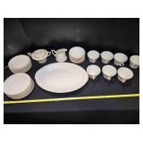 Aberdeen China platter, cups, tray, saucers