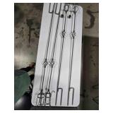 4 wrought iron tiki torches w/ ground stakes