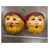 Plastic Santa Head for Yard Light Lamp Pole cover