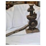 Vintage ratchet car screw jack