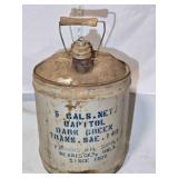 Vintage 5 gallon transmission fluid can