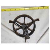 Cast iron pulley, 5" across