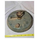 Vintage metal oil lamp base