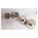 4 1909-27 Ford Model T Chrome Hub Caps