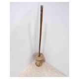 Antique Hand Made Wooden Cream to Butter Stomper