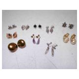 10 Pair Vintage Clip On Earrings