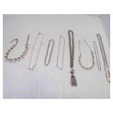 8 Vintage Fashion Jewelry Necklaces