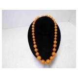 Vintage Graduated Round Bead Bakelite Necklace
