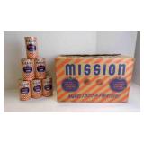 6 Vintage 1954 Mission Orange Drink Coin Banks &