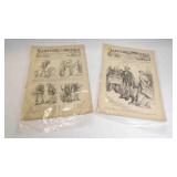 2 Antique May 1872 Harper