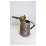 Vintage Galvanized Steel Auto Oil Measuring Can